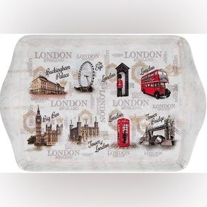 NEW London England Resin Trinket Tray (8”x5.5”)
